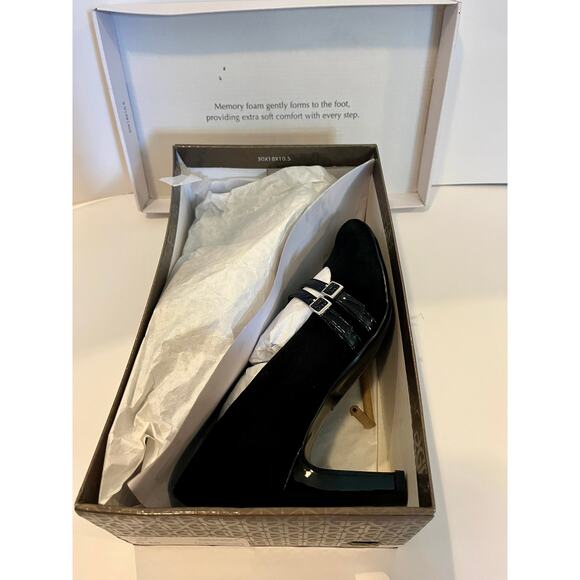 Giani Bernini Black Memory Foam Heels, Size 9, Vallay style - Picture 7 of 11